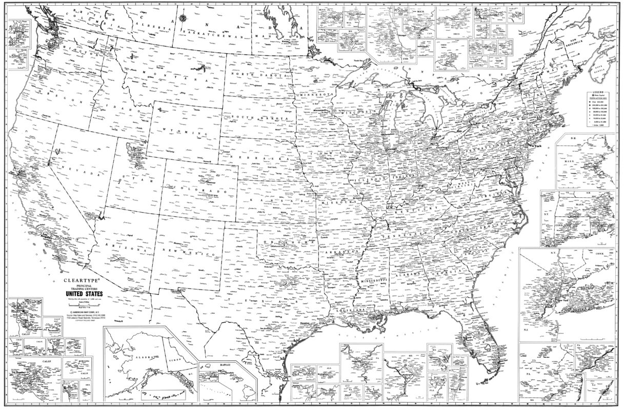 Principal Cities Maps – mapagents