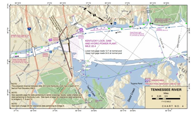 Tennessee River Navigational Chart Book Mapagents   TN River Nav Chart Pg 17 Of 255 669x400 